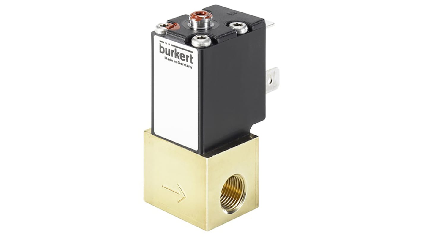 Burkert 2871, G1/8 Buchse 2/2-Wege Direkt Proportionales Magnetventil 24 V dc, Öffner