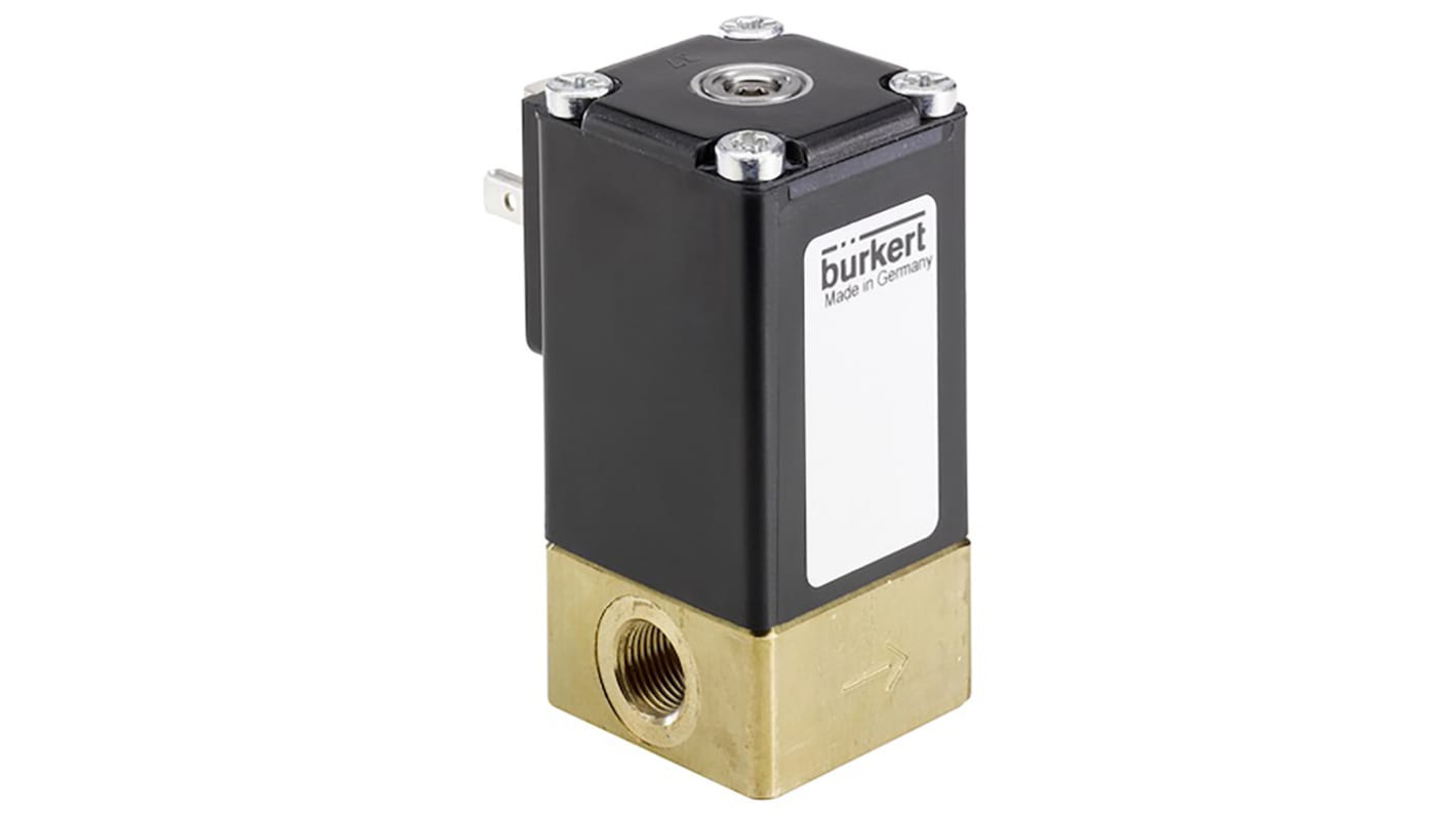 Burkert 2873, G1/8 Buchse 2/2-Wege Direkt Proportionales Magnetventil 24 V dc, Öffner