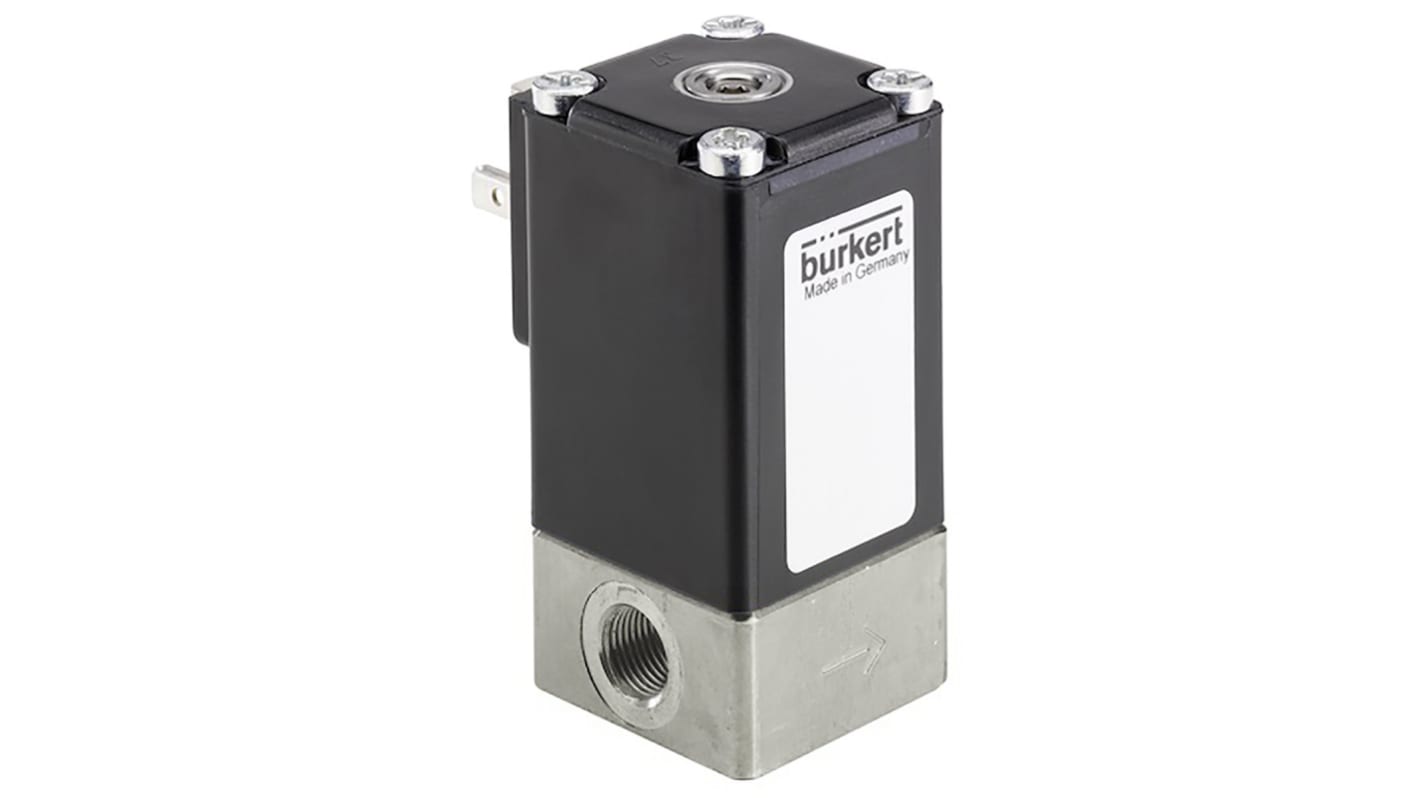 Burkert Proportional Solenoid Valve 239082, 2 port(s) , NC, 24 V dc, 1/4in