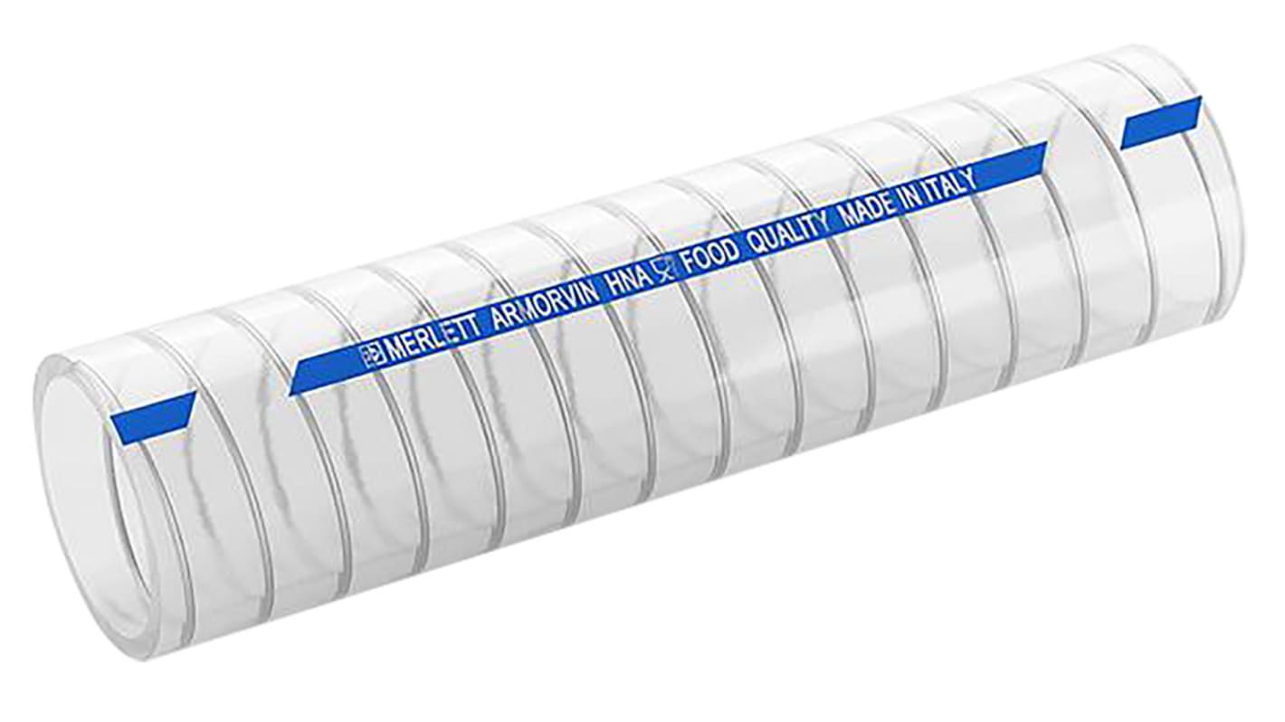 Contitech Armorvin HNA PVC, Hose Pipe, 25mm ID, 33mm OD, Clear, 10m