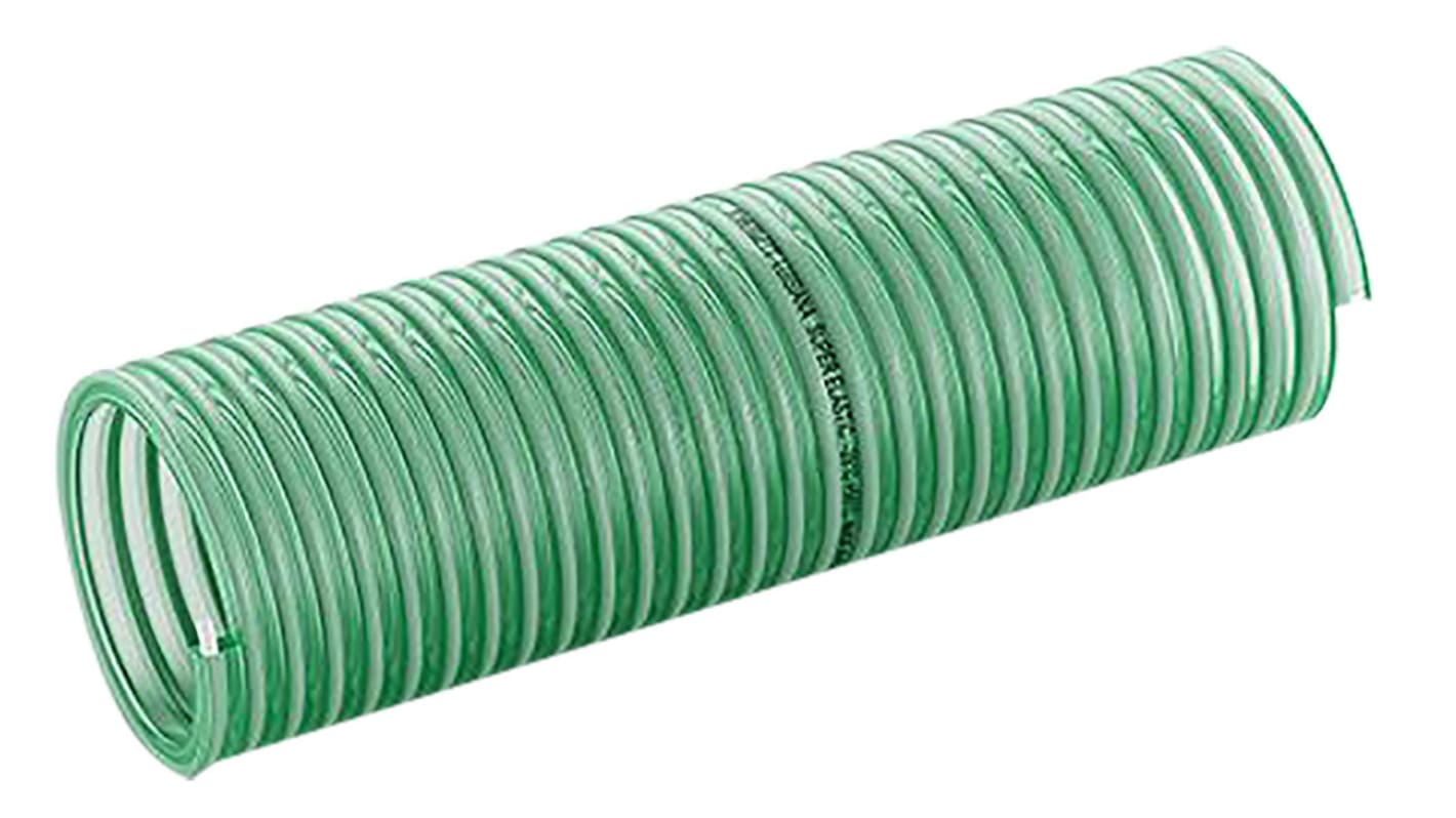Contitech Luisiana PVC, Hose Pipe, 20mm ID, 26.2mm OD, Green, 10m