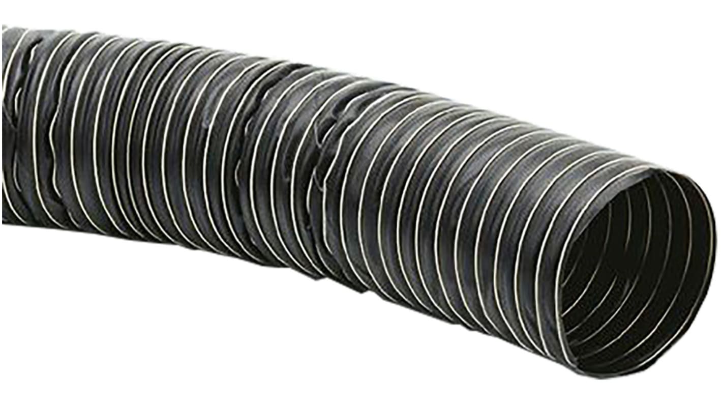 Contitech Black NEOPRENE Flexible Ducting, 4m, 51mm Bend Radius