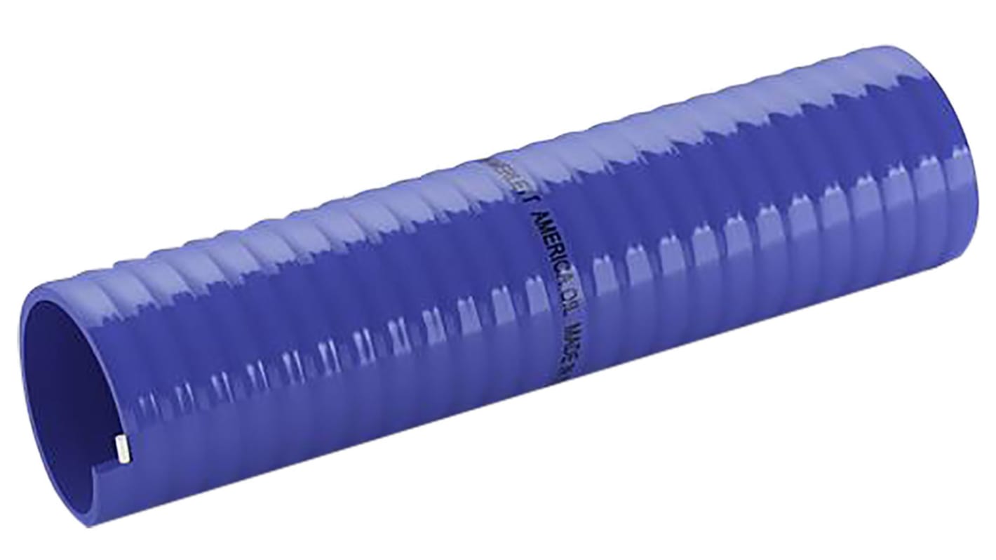 Merlett Plastics America Oil Schlauch, Ø 38mm 47.6mm Blau PVC Übertragung, Vakuum 5 bar für Kraftstoff & Öl x 10m