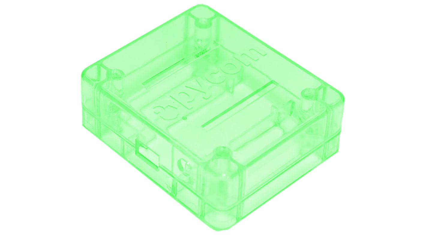 Pycom Mini-PC Gehäuse, Transparent, Kunststoff, für Erweiterungsplatine, LoPy, WiPy, 65 x 77 x 28.5mm