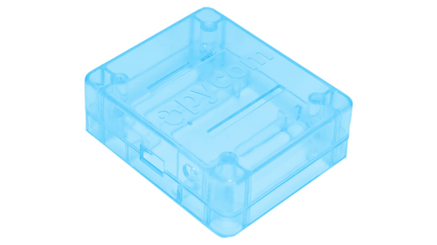 Pycom Mini-PC Gehäuse, Transparent, Kunststoff, für Erweiterungsplatine, LoPy, WiPy, 65 x 77 x 28.5mm