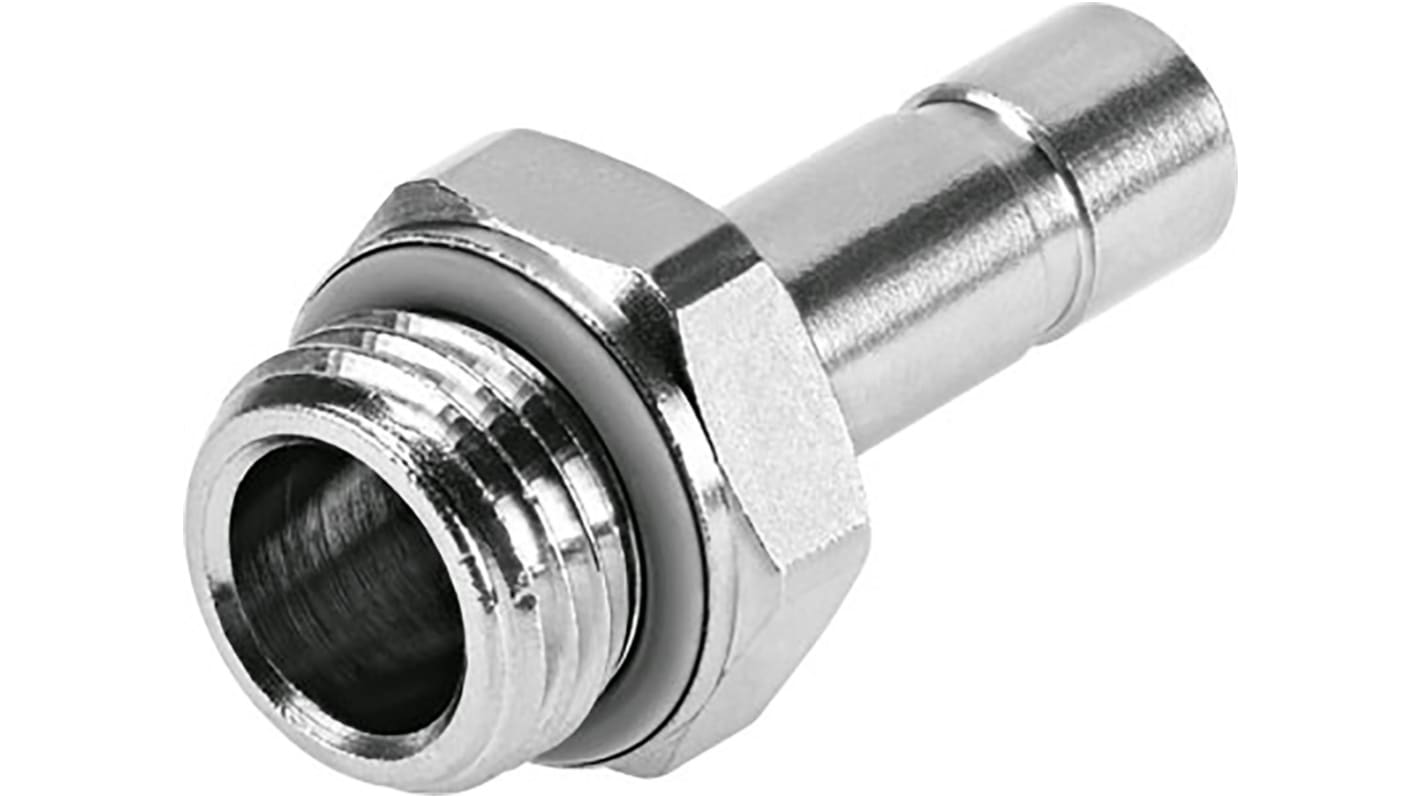 Festo NPQH Series Straight Threaded Adaptor, G 1/8 Male to Push In 4 mm, Threaded-to-Tube Connection Style, 578360