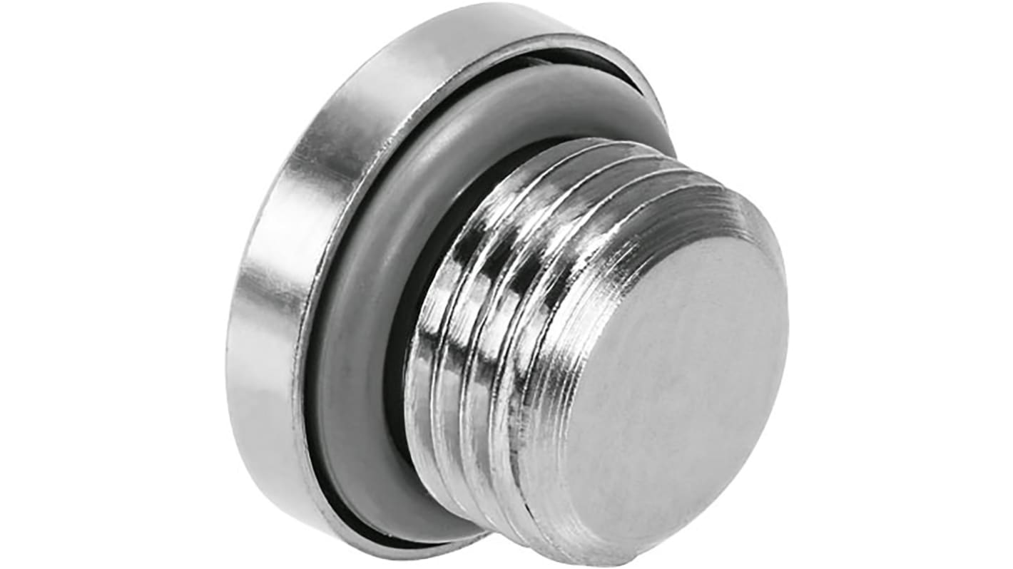 Festo G 3/8 Nickel Plated Brass Blanking Plug