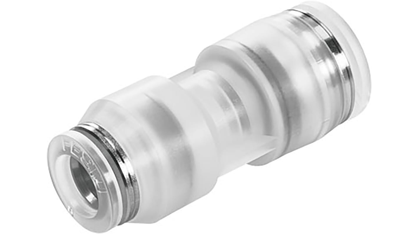 Festo NPQP Series Reducer Nipple, Push In 6 mm to Push In 4 mm, Tube-to-Tube Connection Style, 133096