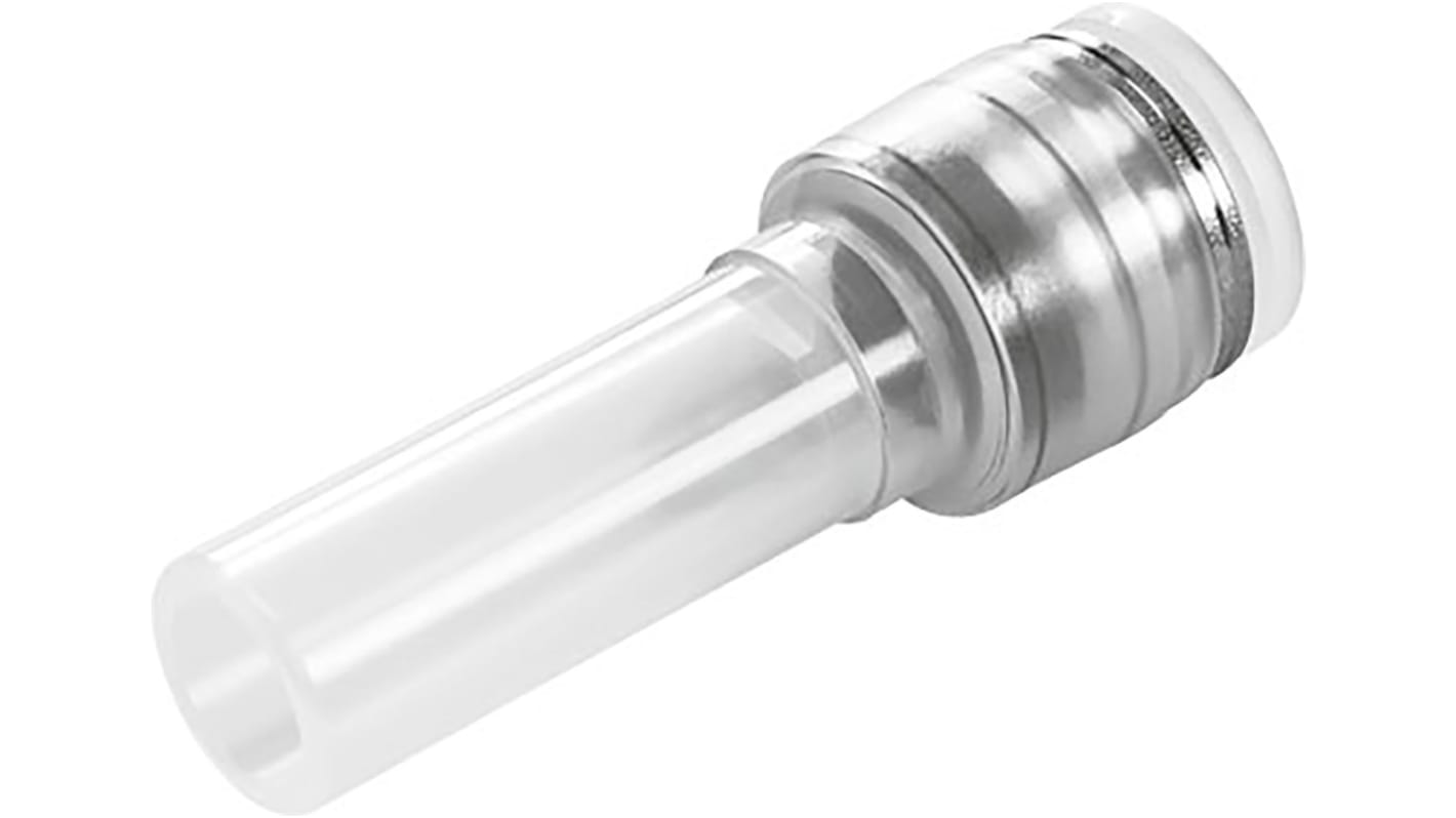 Racor neumático Festo NPQP, Adaptador de tubo a tubo recto, con. A Encaje a presión, 4 mm, con. B Encaje a presión de 8