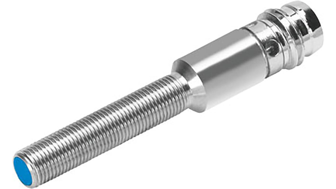 Festo Inductive Barrel-Style Proximity Sensor, M5 x 0.5, 0.8 mm Detection, PNP Output, 10 → 30 V dc, IP67