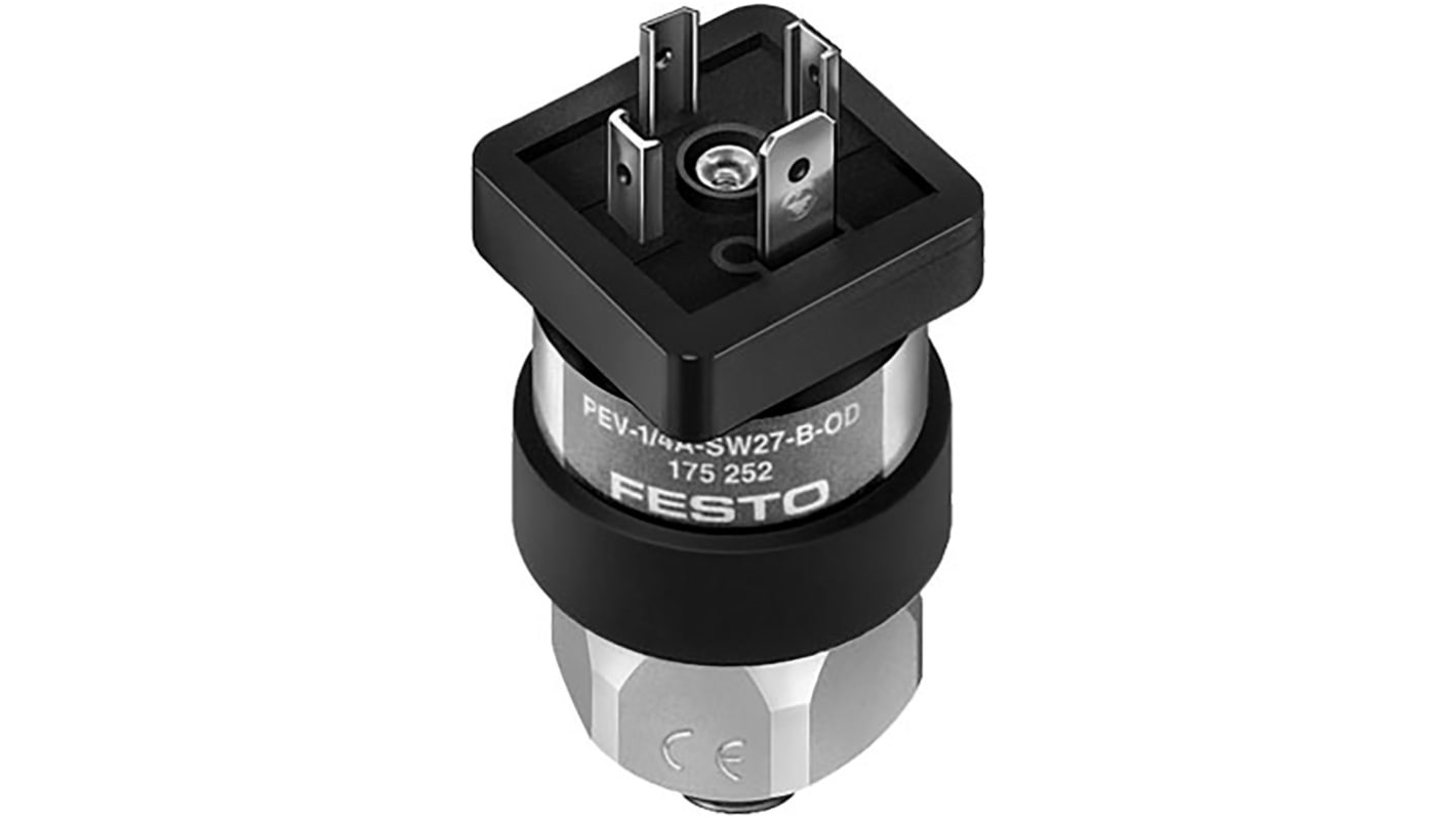 Presostato Festo, G1/4, Interruptor de presión, 10bar a 1bar