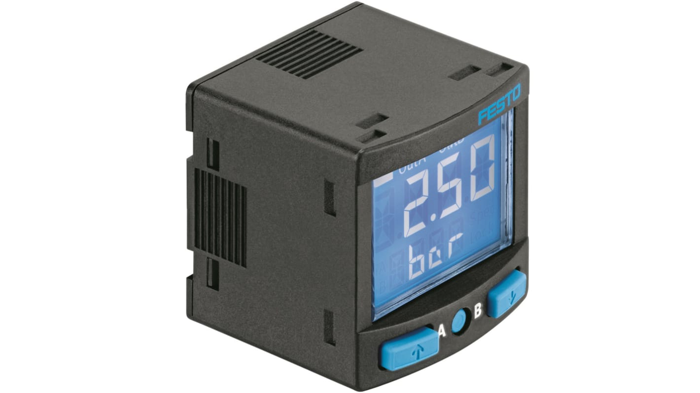 Interrupteur de pression Festo 15bar, 15 → 30V, IP40, 10 bars