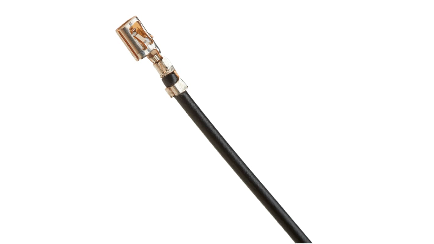 Molex Female Pico-Clasp to Female Pico-Clasp Crimped Wire, 150mm, 28AWG, Black