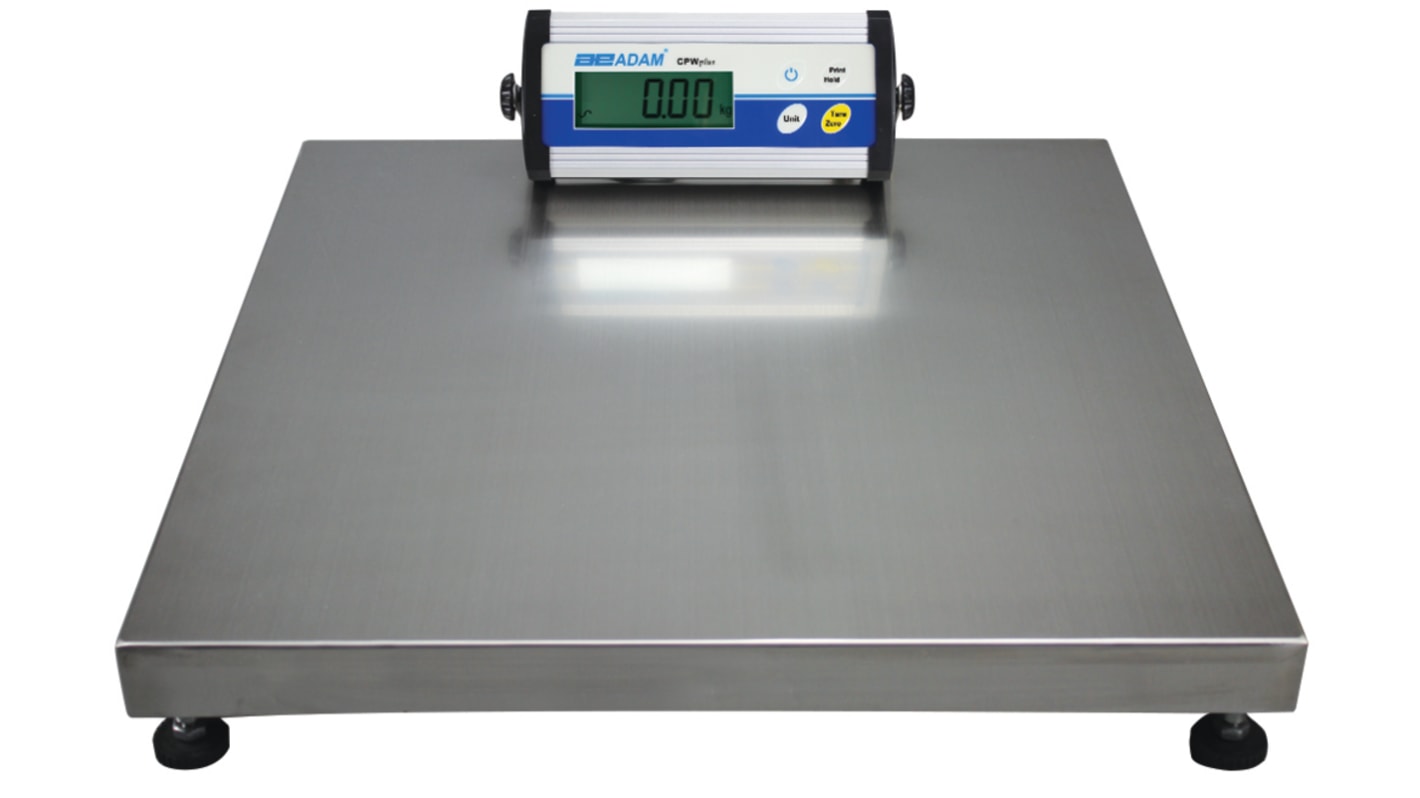 Balanza Adam Equipment Co Ltd CPW Plus 200M, calibrado RS, de 200kg, resolución 50 g, 500 x 500mm, , RS232