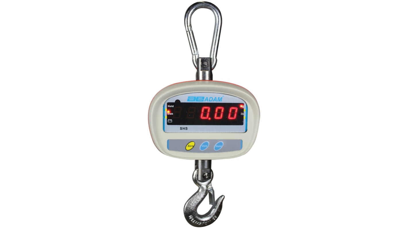 Adam Equipment Co Ltd SHS 150 Hanging Weighing Scale, 150kg Weight Capacity, With RS Calibration