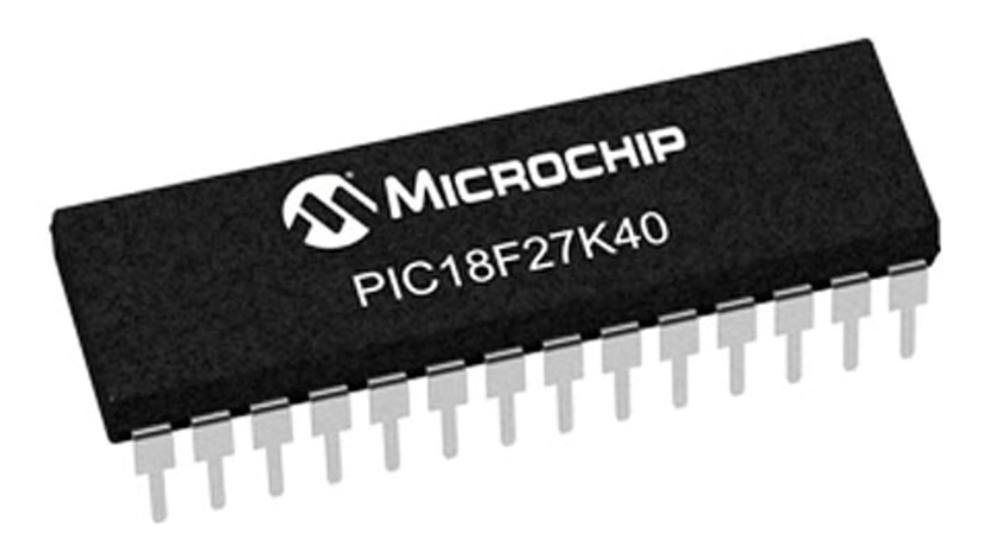 Microcontrôleur, 8bit, 3,728 ko RAM, 128 Ko, 64MHz, SDIP 28, série PIC18F