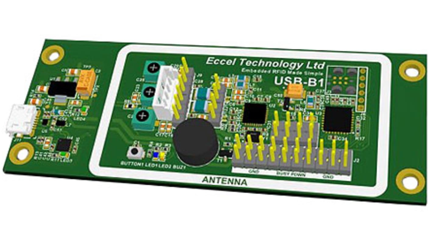 Eccel Technology Ltd 13.56MHz Near Field Communication (NFC), RFID Udviklingssæt for RFID-B1 for Mifare Classic, NTAG