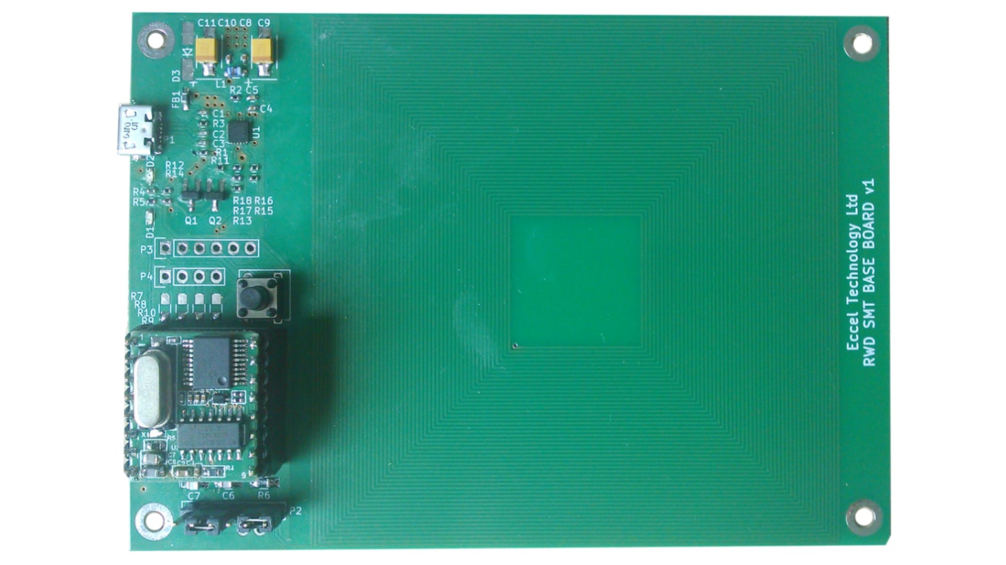 Eccel Technology Ltd Near Field Communication (NFC), RFID Module for RWD-QT-SMT 125KHz RWD-QT-SMT-Baseboard (000325)