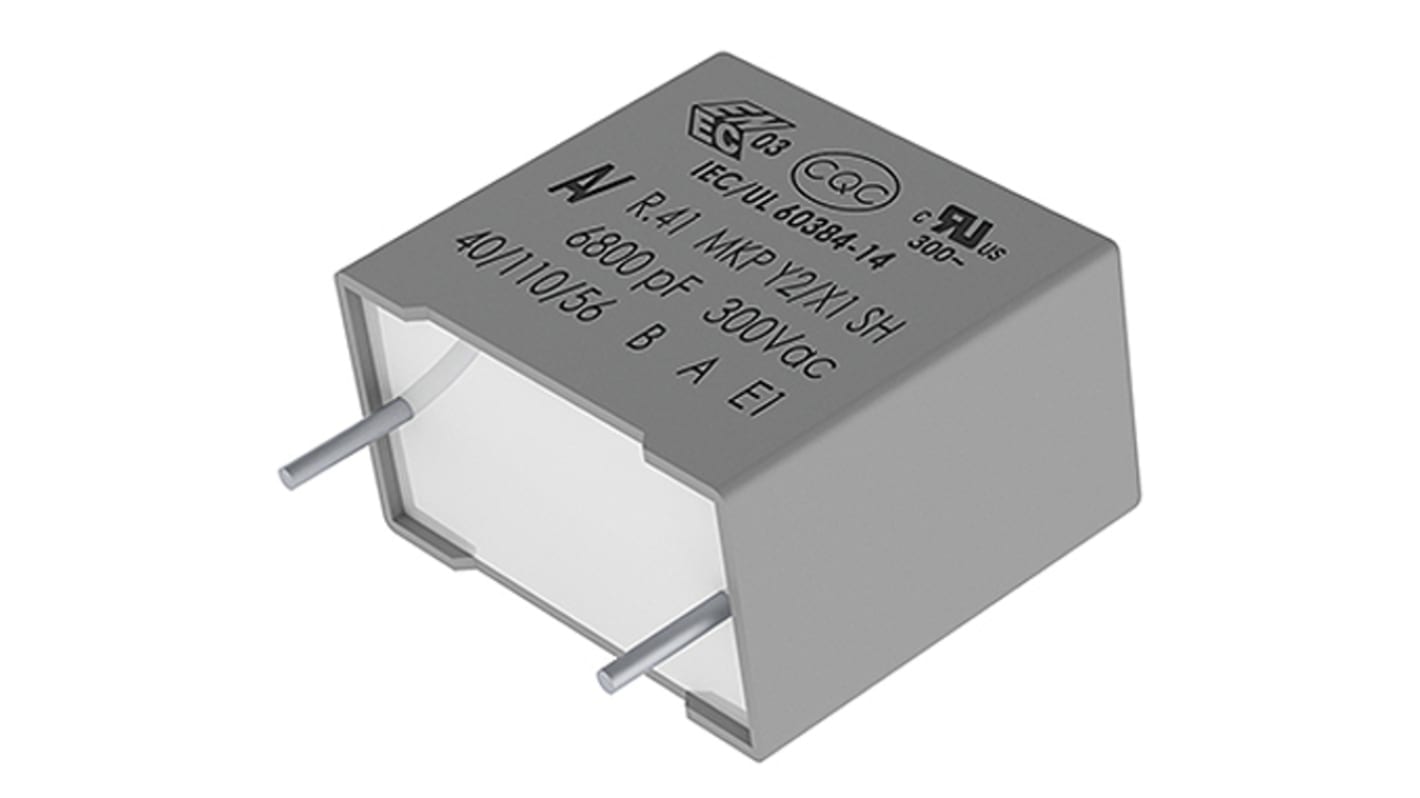 Condensateur à couche mince KEMET R41 4.7nF 300V c.a. ±20% Y2 0