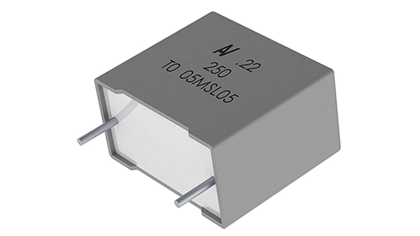Condensador de película KEMET, 10μF, ±10%, 40 V ac, 63 V dc