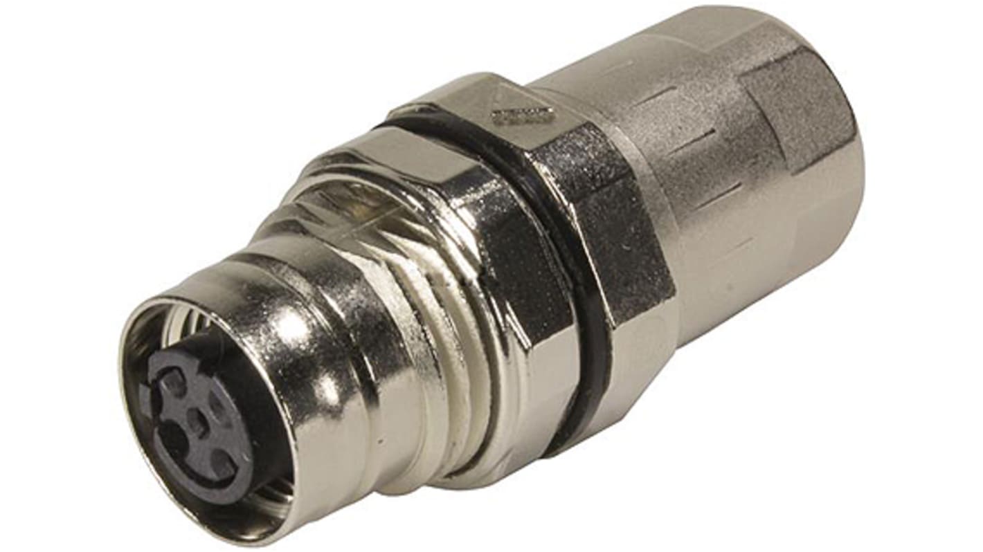 HARTING Circular Connector, 4 Contacts, Cable Mount, M12 Connector, Socket, Female, IP65, IP67, M12 Series