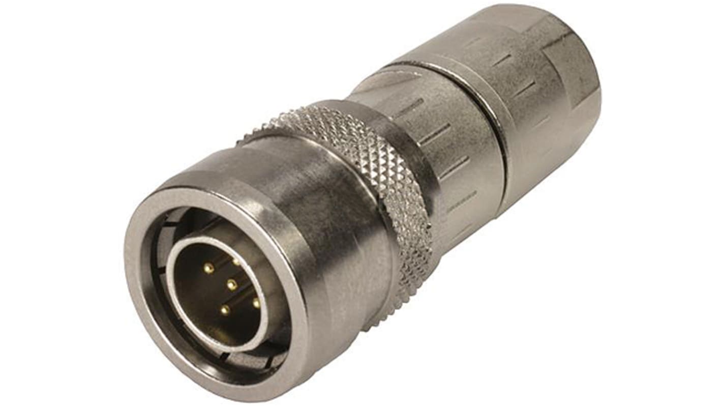 Harting Circular Connector, 5 Contacts, Cable Mount, M12 Connector, Socket, Male, IP54, M12 Series