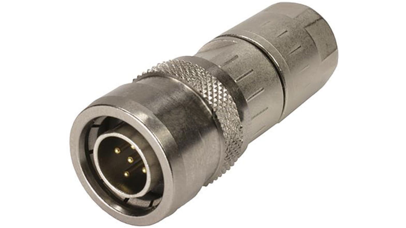 HARTING Circular Connector, 5 Contacts, Cable Mount, M12 Connector, Socket, Male, IP54, M12 Series