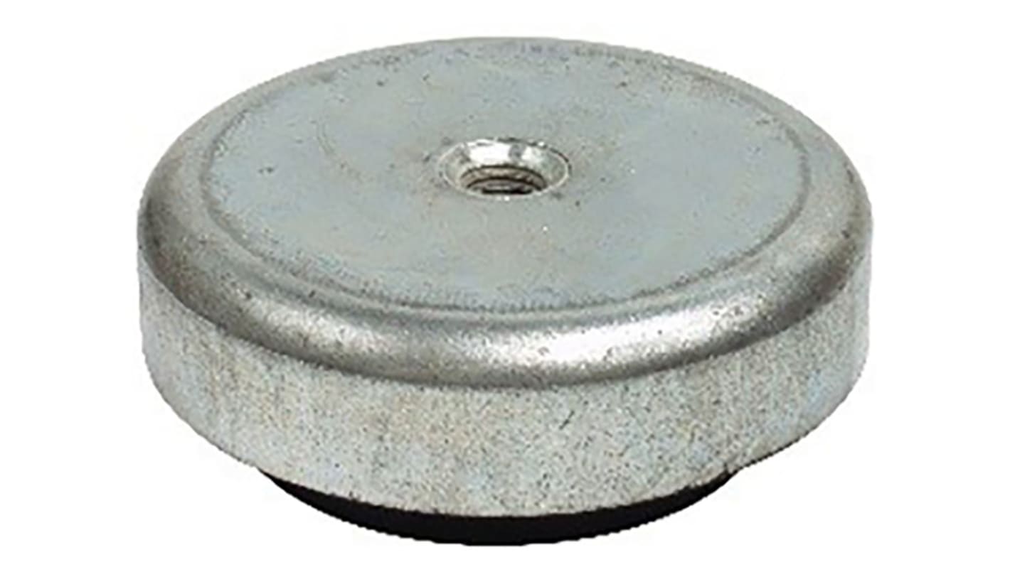 Pie ajustable RS PRO con almohadilla de Caucho, rosca M16 x 109mm, carga máx. 500kg