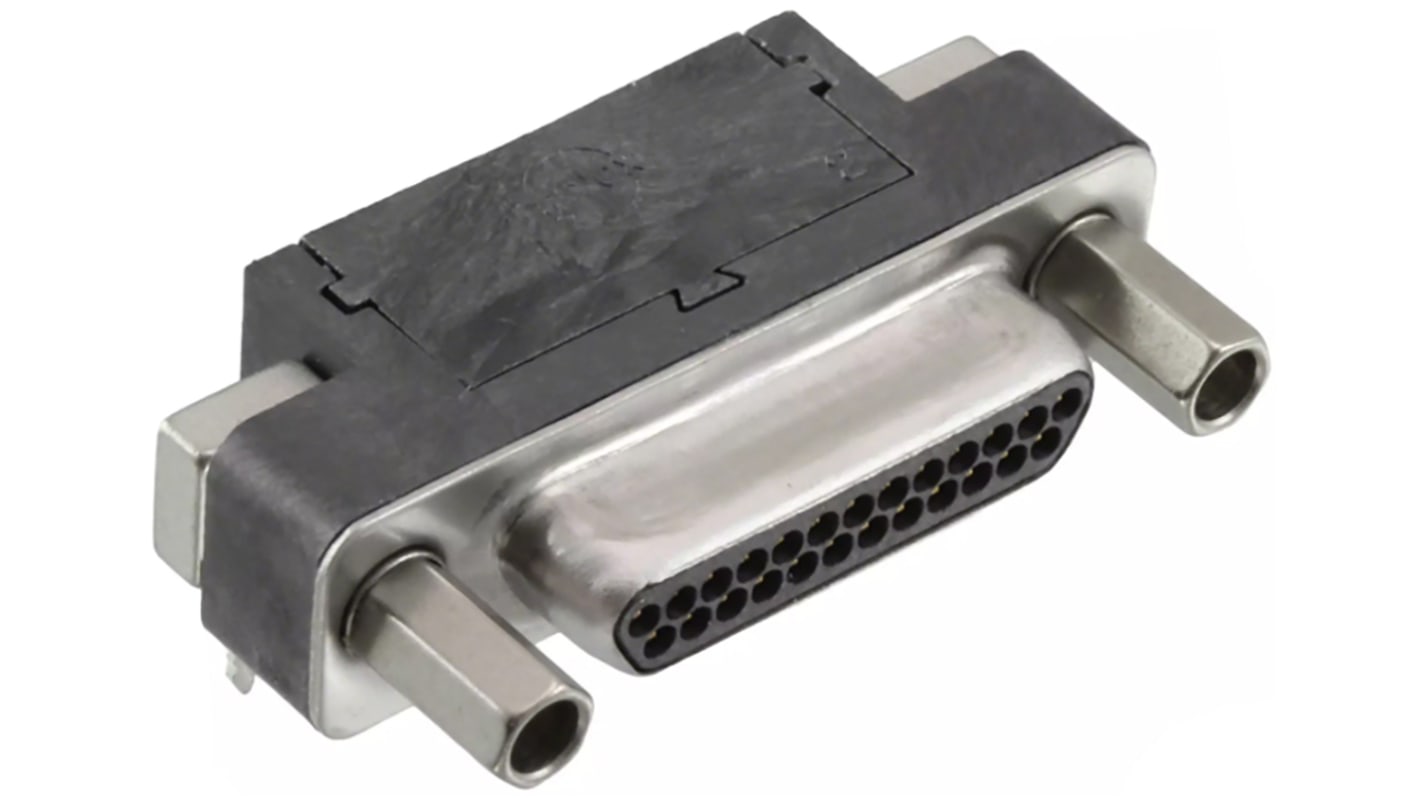 Molex D-Sub konnektor, stik, 25-Polet, CMD Serien, 1.27mm benafstand, Lige, Hulmontering, Lodde terminering, 600,0 V.,