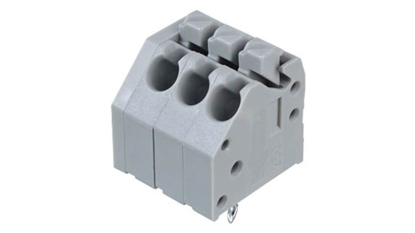 Conector de iluminación Hembra 250, 3 Polos, Montaje en PCB, 630 V, 10 (CSA) A, 5 (UL) A, 8 (IEC/EN 60664-1) A