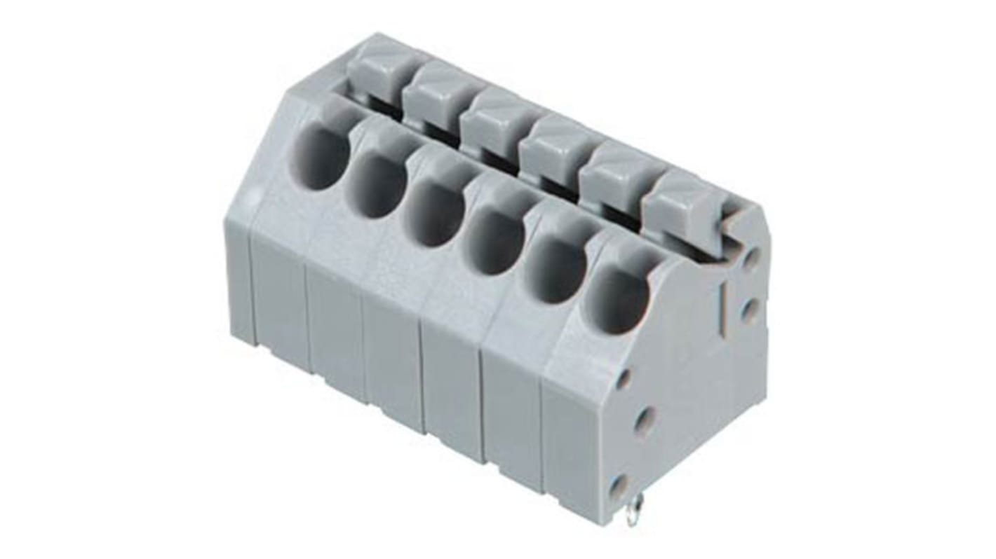 Conector de iluminación Hembra 250, 6 Polos, Montaje en PCB, 630 V, 10 (CSA) A, 5 (UL) A, 8 (IEC/EN 60664-1) A