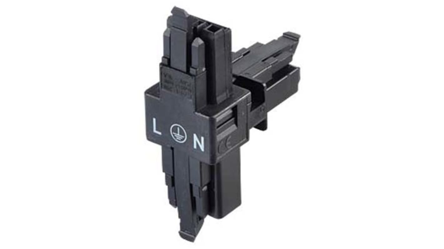 Conector de iluminación Hembra, Macho 890, 3 Polos, Montaje de Cable, 250 V, 16A