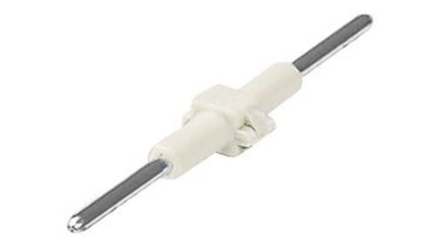 Wago Stecker 2060 Leuchtensteckverbinder, Platine-Platine-Verbindung, Kontakte: 1, Anz.Ausl. 1, PCB, 9A, Weiß