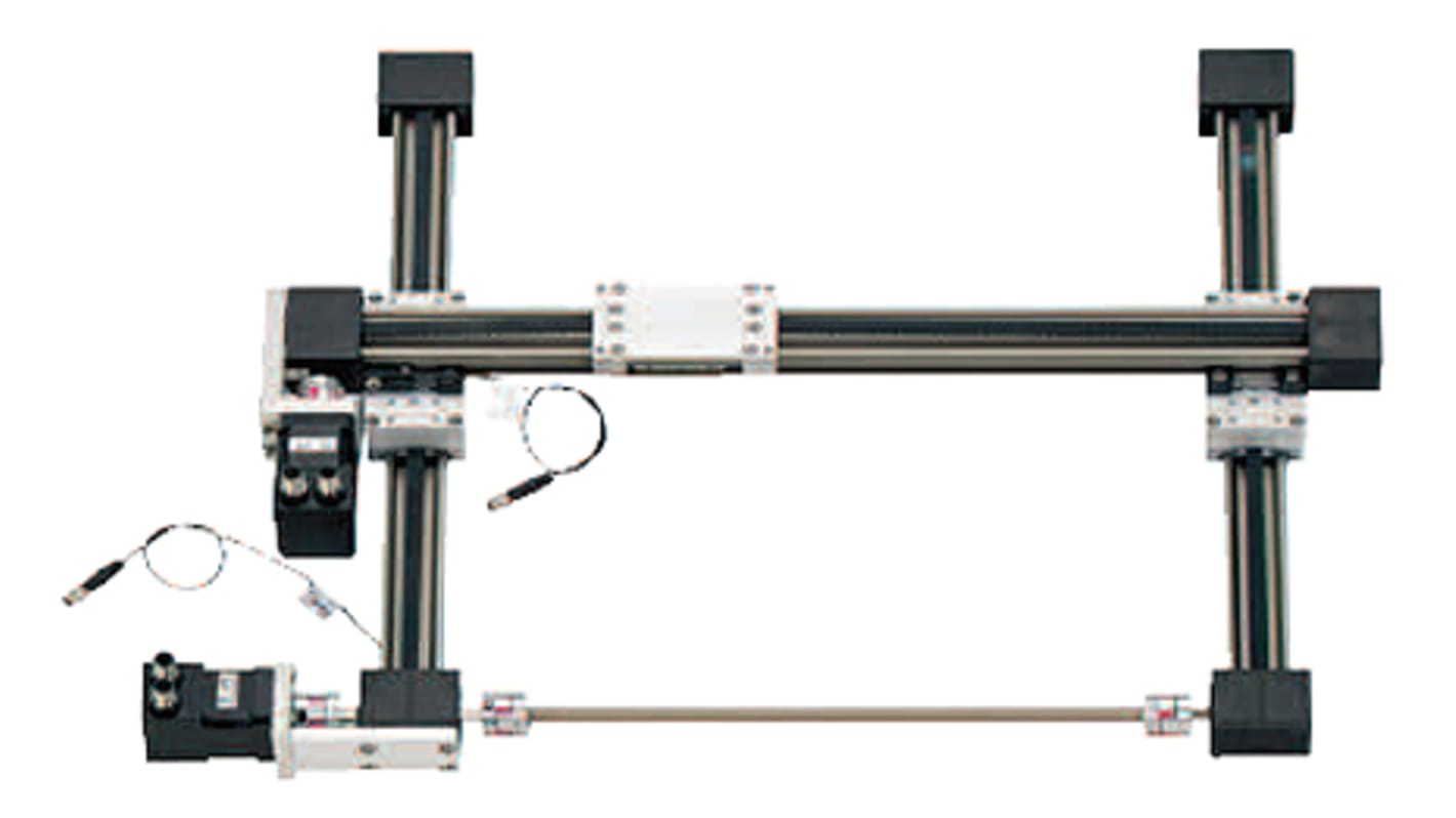 Lineární robot, X/Y, počet os: 2, osa X: 300mm, osa Y: 300mm, pracovní prostor: 300 x 300mm, 0.5mm, rychlost: 1.5m/s,