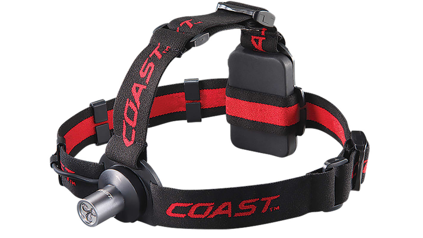 Linterna frontal Coast HL3, 100 lm, alcance 39 m, batería AAA