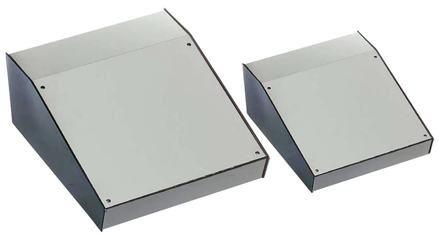 CAMDENBOSS 6000 Series Grey ABS Desktop Enclosure, Sloped Front, 143 x 170 x 55mm