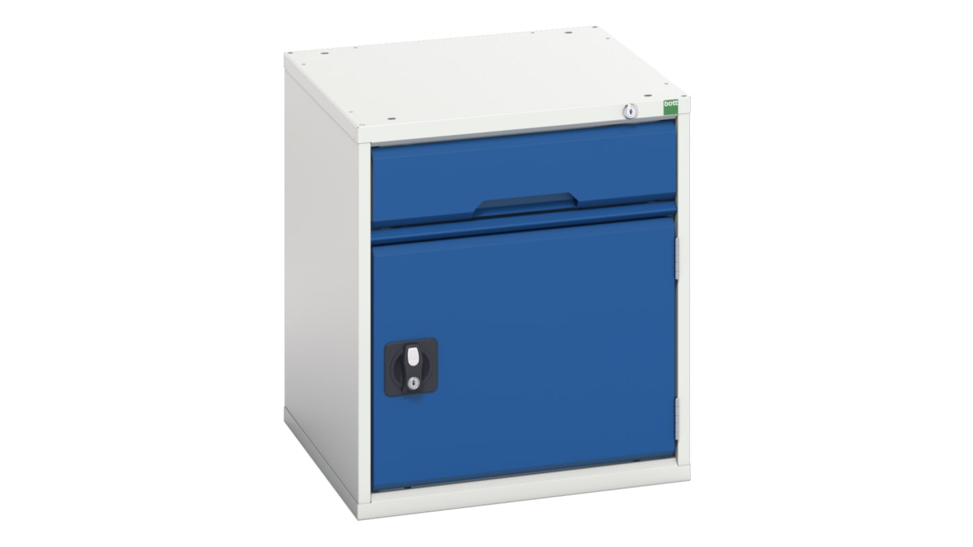 Bott 1 Cabinet, Steel, 600mm x 525mm x 550mm, Blue, Grey