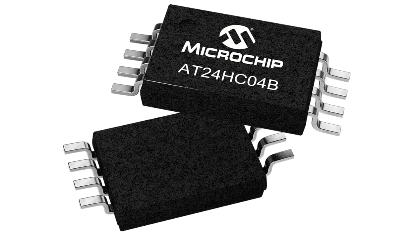 Microchip AT24HC04B-TH-B, 4kbit EEPROM Chip, 0.55μs 8-Pin TSSOP Serial-2 Wire