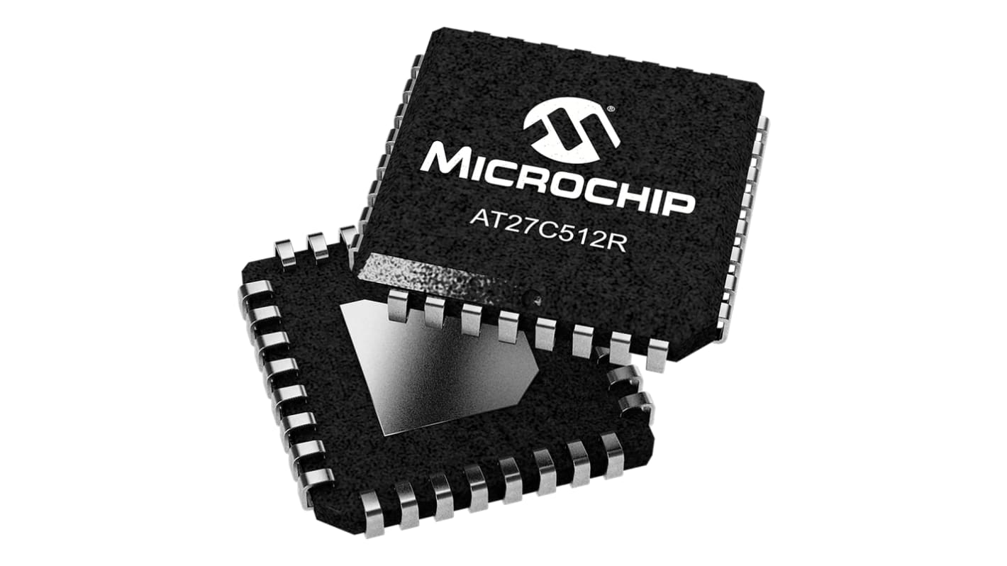 EPROM AT27C512R-70JU, 512kbit 64K x 8 bitůů 70ns, počet kolíků: 32, PLCC