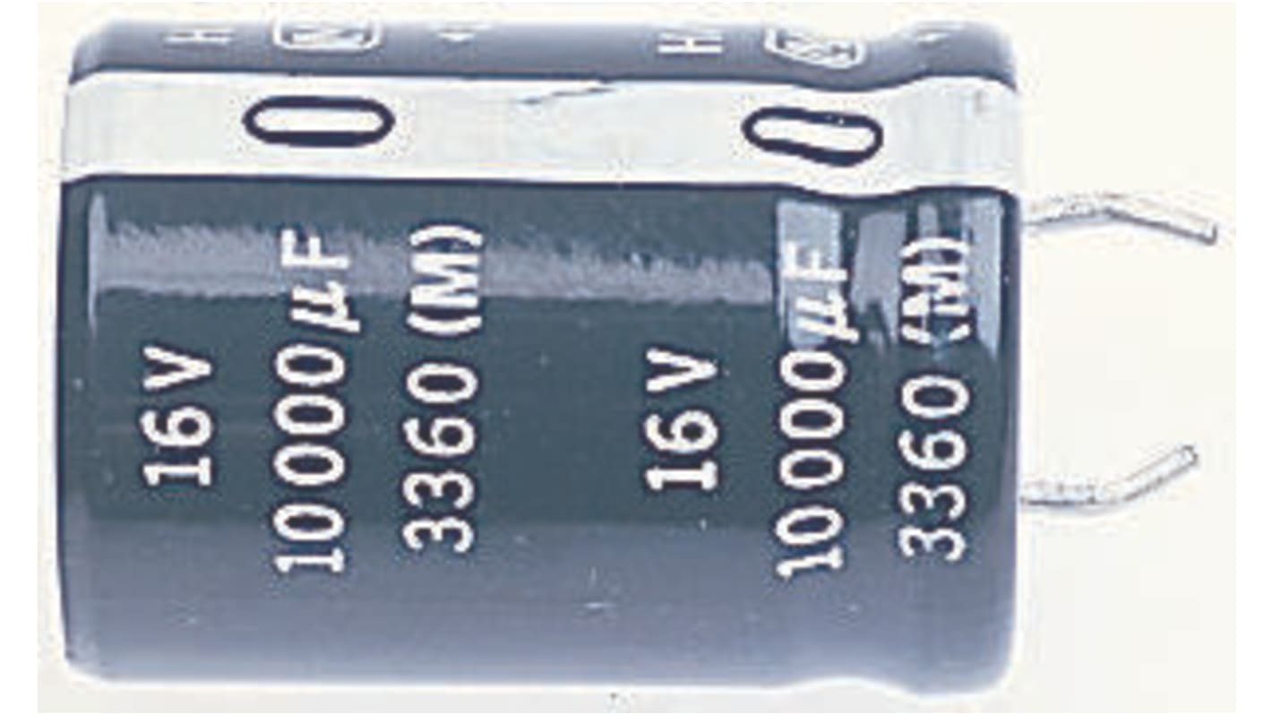 Condensador electrolítico Panasonic serie HA Type TS, 6800μF, ±20%, 50V dc, mont. pasante, 25 (Dia.) x 50mm, paso 10mm