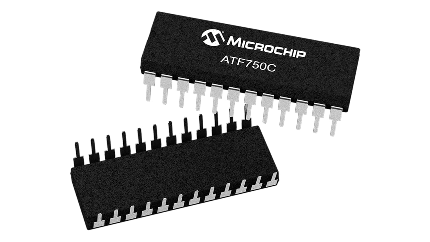 CPLD Microchip ATF750C-10PU ATF750C, 10 celle, 10 I/O, , In System, PDIP 24 Pin