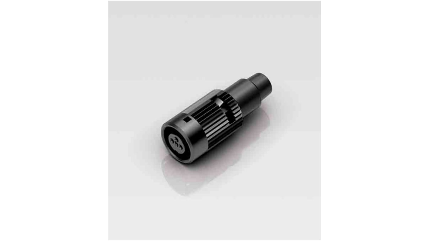 Binder Circular Connector, 3 Contacts, Cable Mount, Subminiature Connector, Socket, Female, IP40, 710 Series