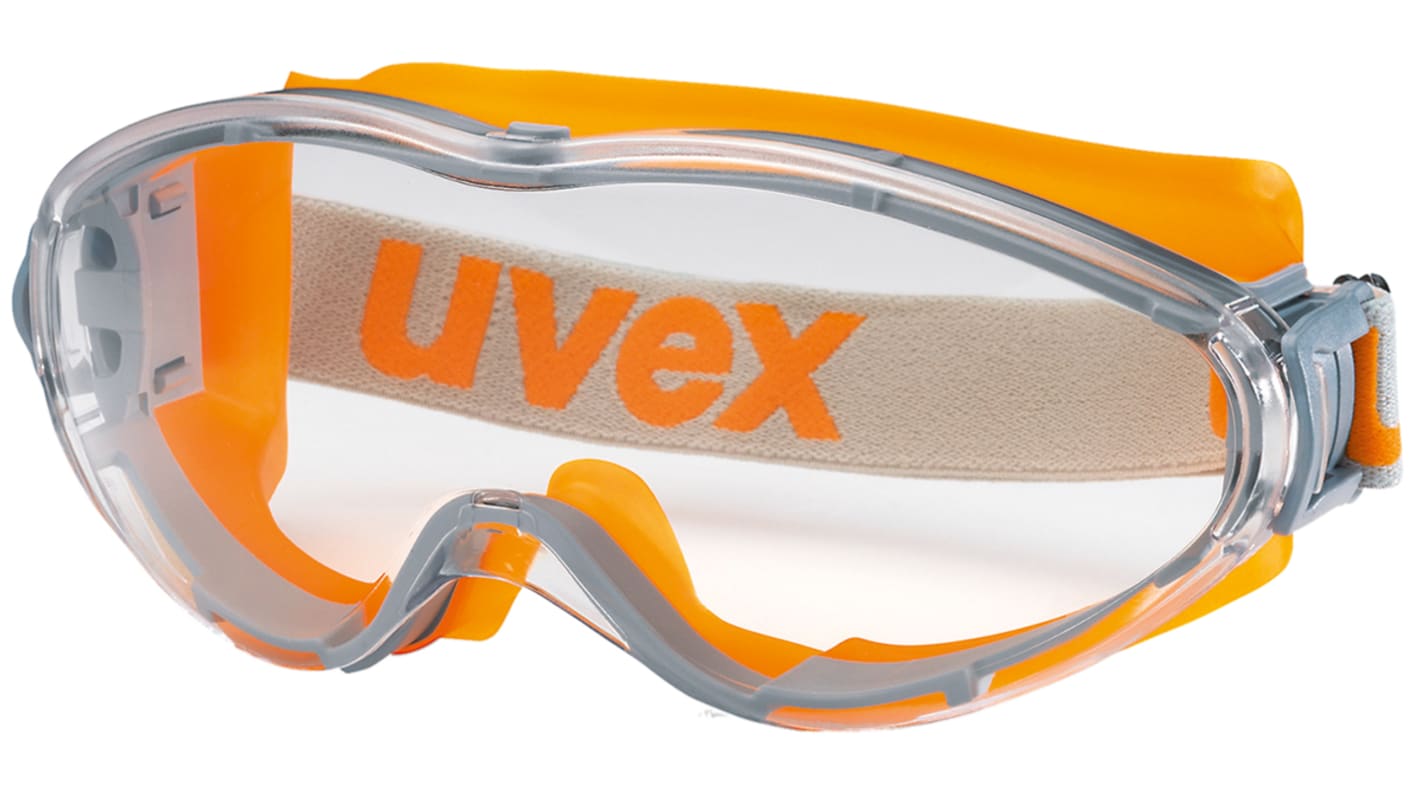 Uvex Ultrasonic, Scratch Resistant Anti-Mist Safety Goggles with Clear Lenses