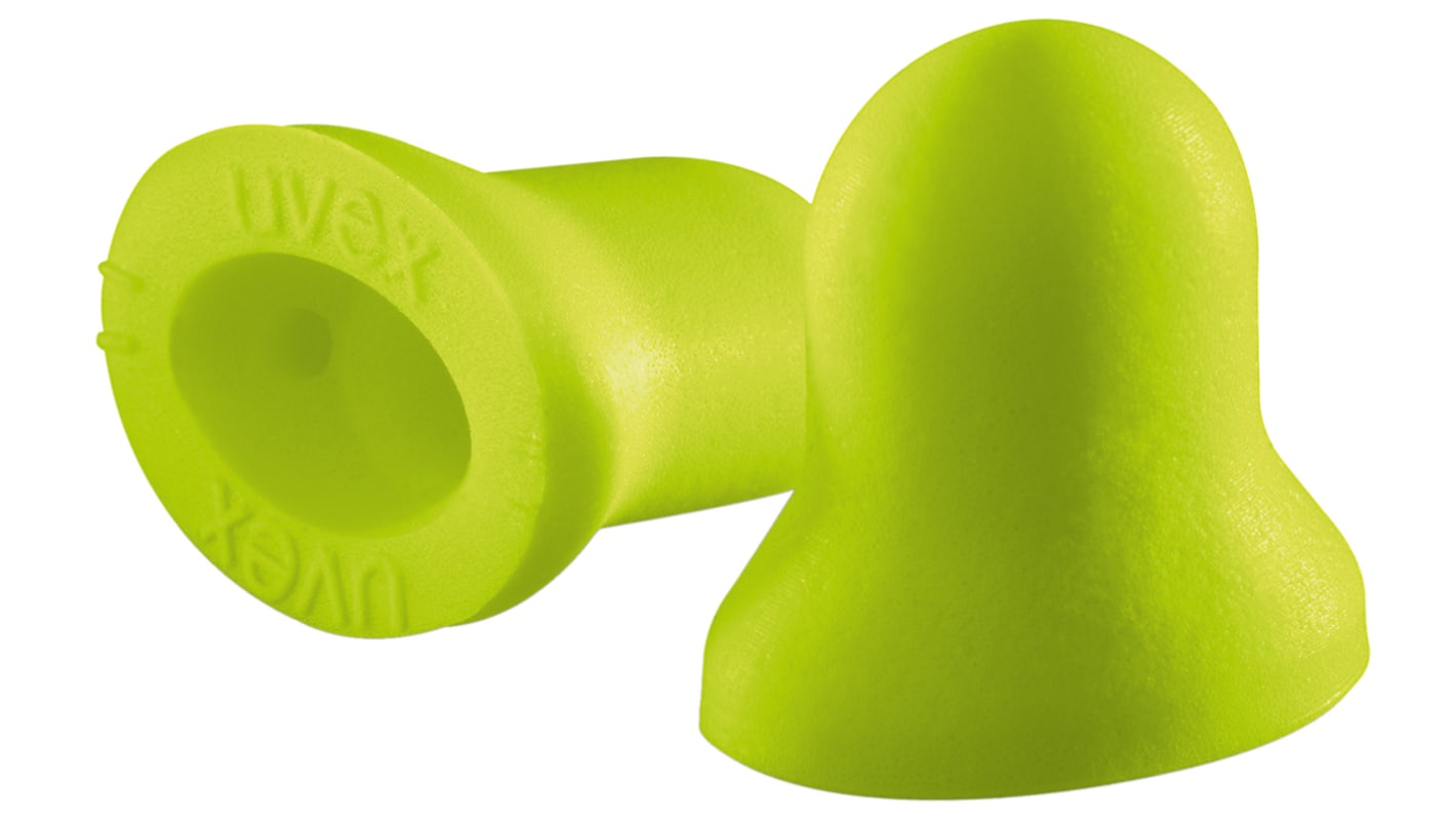 2124 002 Uvex xactfit Series Green Reusable Uncorded Ear Plugs, 26dB