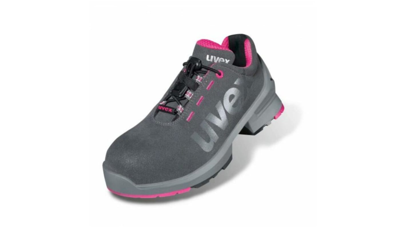 Scarpe sportive antinfortunistiche S2 Uvex uvex 1, Donna tg. 36, col. Nero, resistenti all'acqua, con puntale di