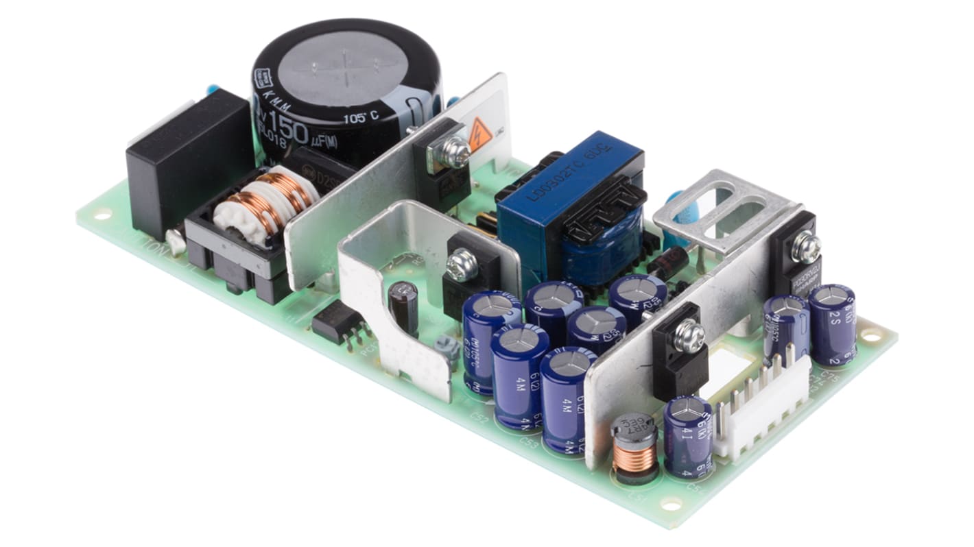 Cosel Switching Power Supply, LDC30F-1-Y, 5 V dc, ±12 V dc, 1.2 A, 3 A, 300 mA, 30W, Triple Output, 110 → 370 V