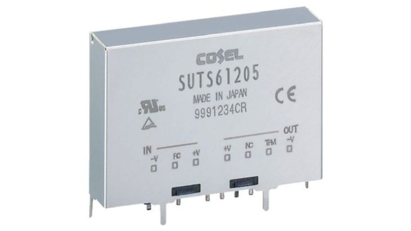 Convertisseur DC-DC Cosel, SUTS, Montage sur CI, 4.46W, 1 sortie, 3.3V c.c., 1.2A