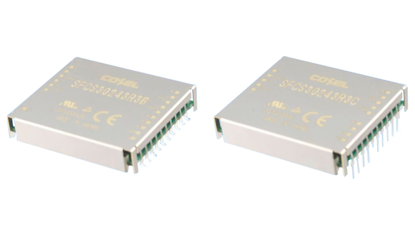 Cosel SFCS DC/DC-Wandler 30W 48 V dc IN, 12V dc OUT / 2.5A Durchsteckmontage 1 kV dc, 500V ac isoliert