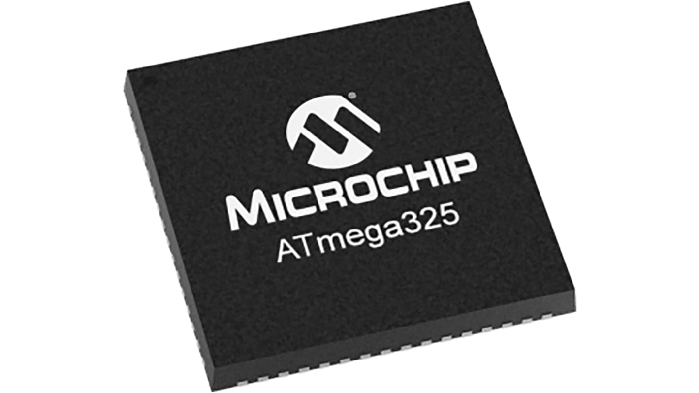 Microchip ATMEGA325V-8MU, 8bit AVR Microcontroller, ATmega, 8MHz, 32 kB Flash, 64-Pin QFN/MLF