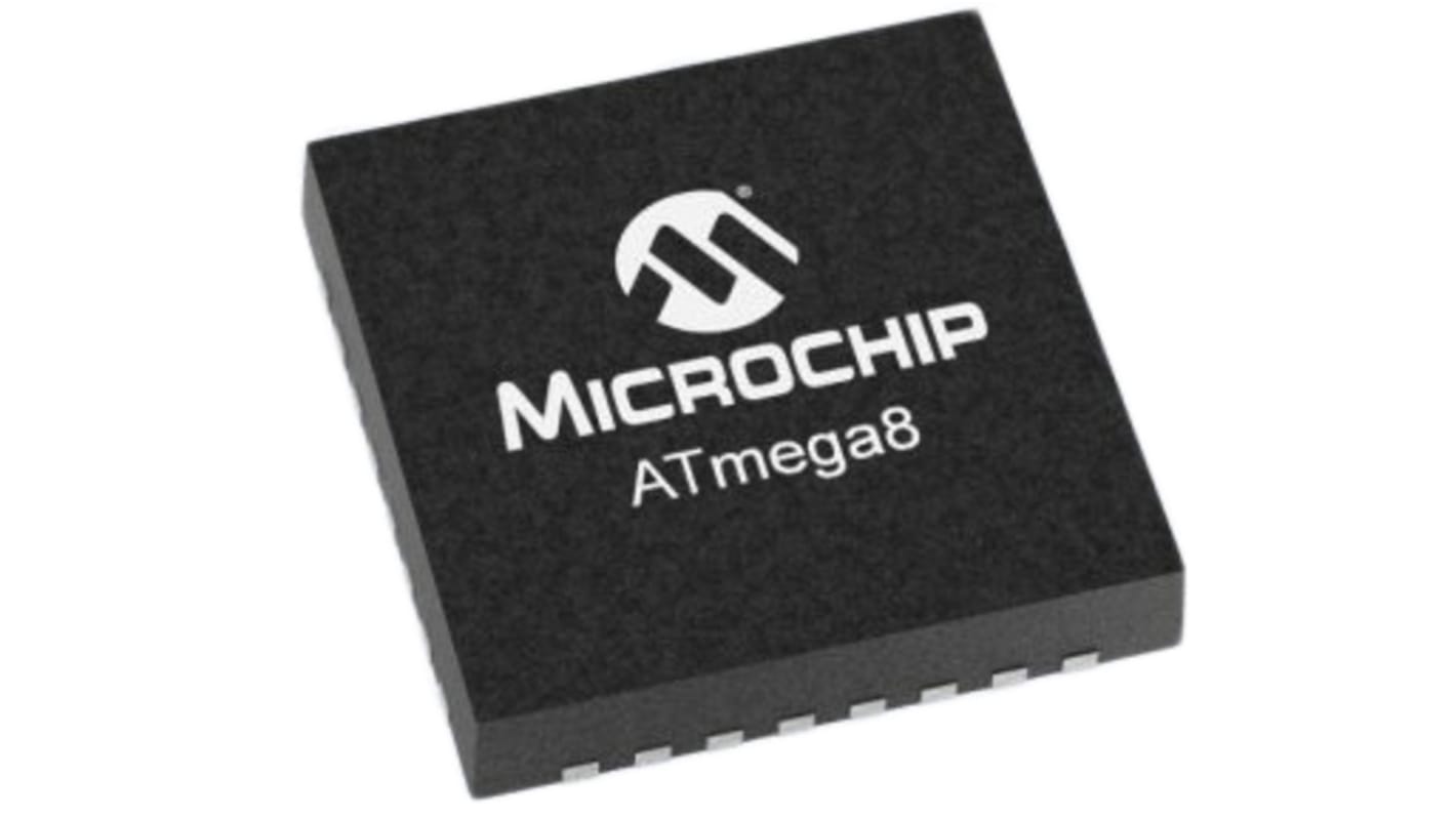 Microchip ATMEGA8L-8MU, 8bit AVR Microcontroller, ATmega, 8MHz, 8 kB Flash, 32-Pin VQFN